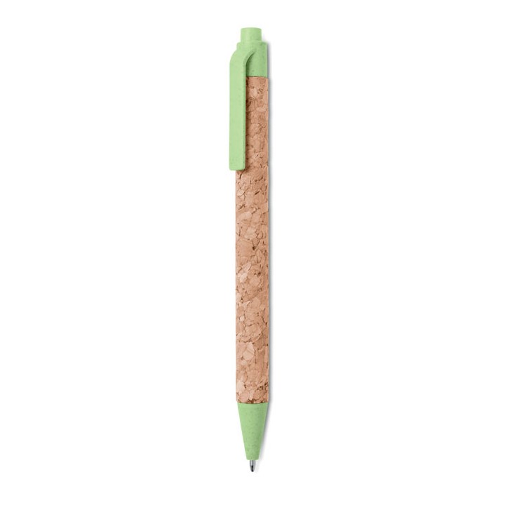 Stylo bille en liège / blé-paille