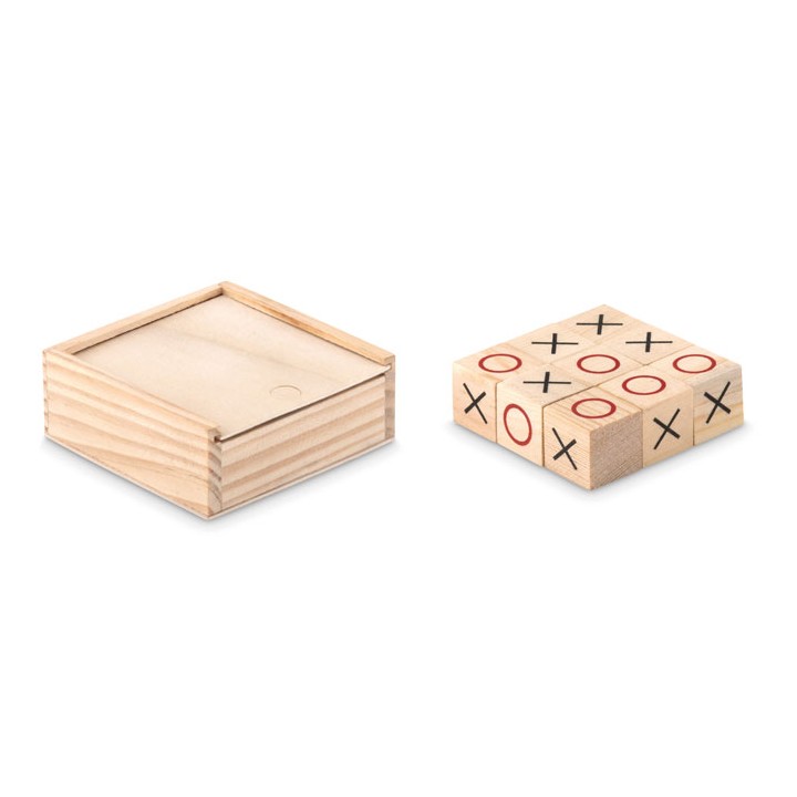 Jeu de morpion en bois