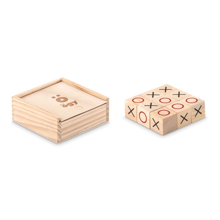 Jeu de morpion en bois