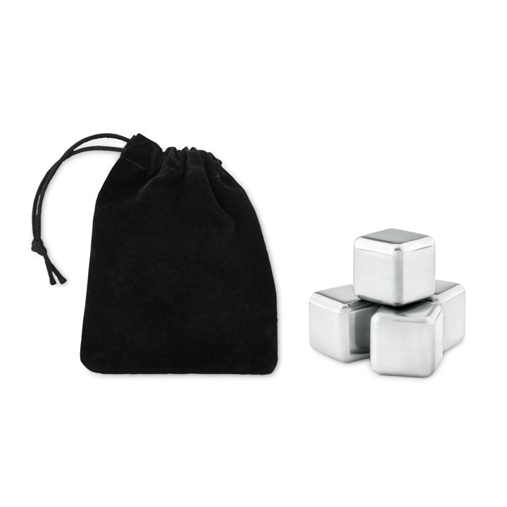Set  4 glaçons en acier inox
