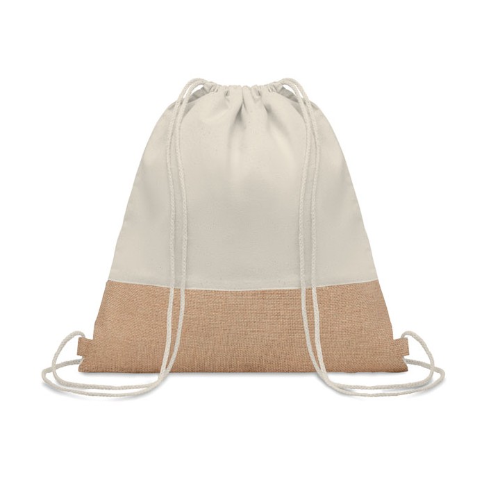 Sac à cordon avec détails jute