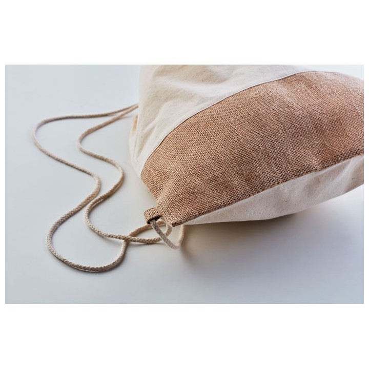 Sac à cordon avec détails jute
