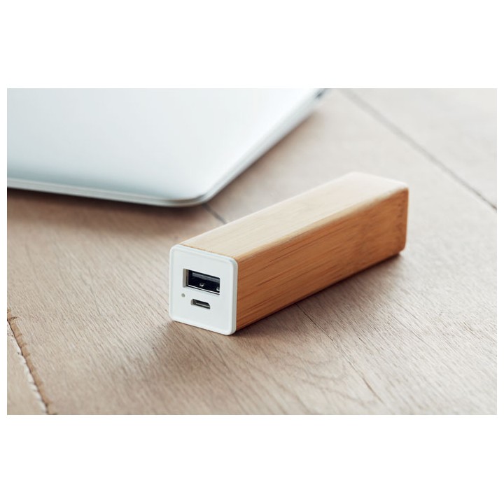 Powerbank bambou 2200 mAh