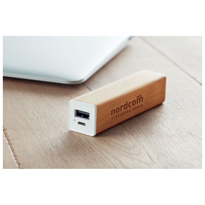 Powerbank bambou 2200 mAh