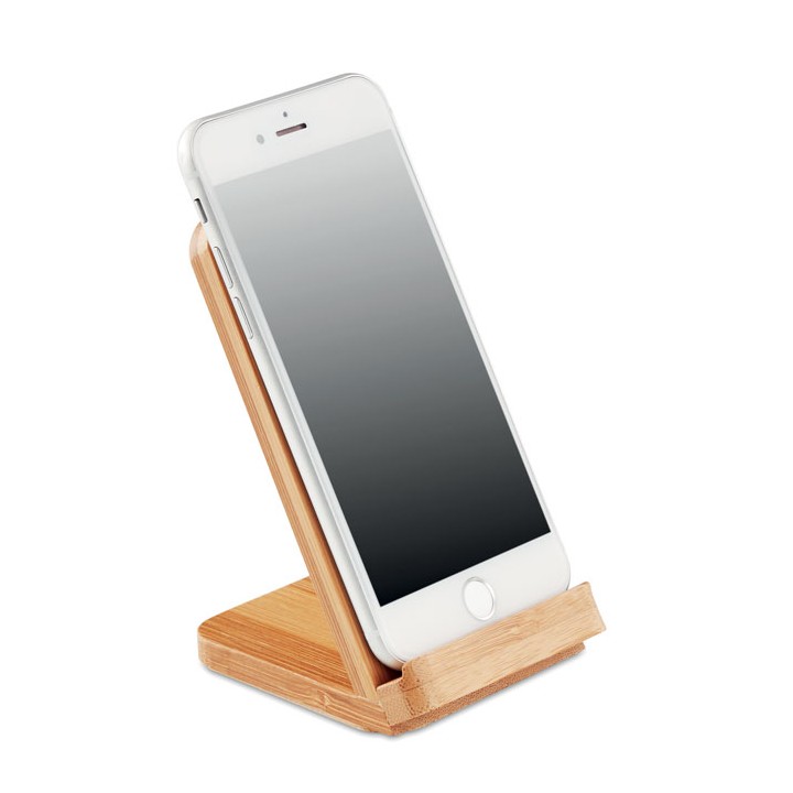Chargeur sans fil en bambou