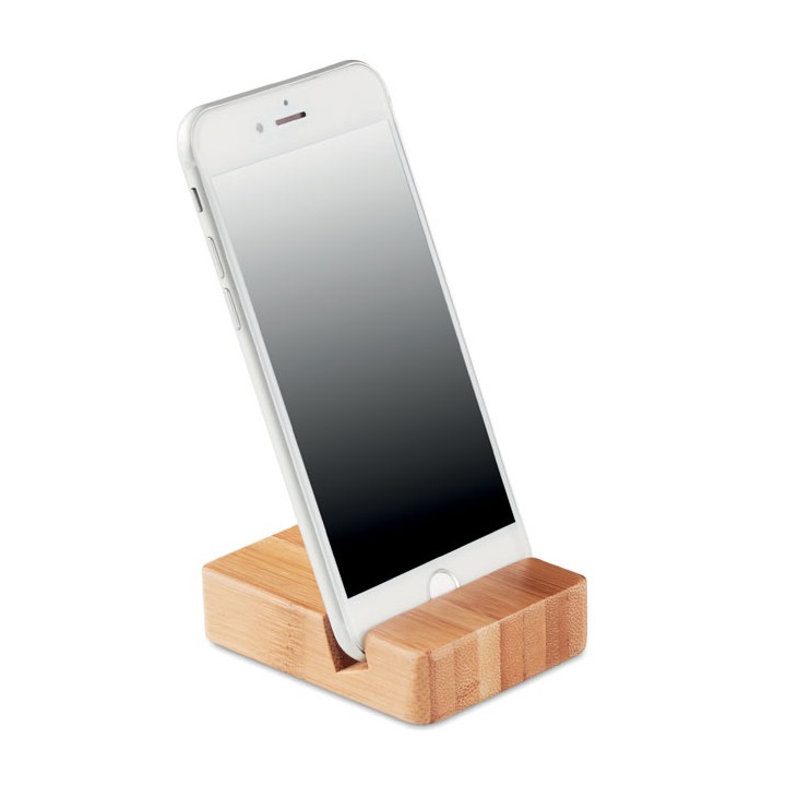 Support de téléphone en bambou