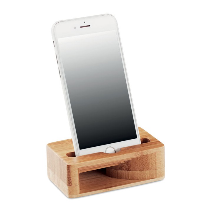 Support de téléphone en bambou