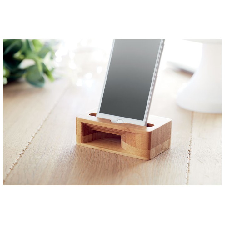 Support de téléphone en bambou