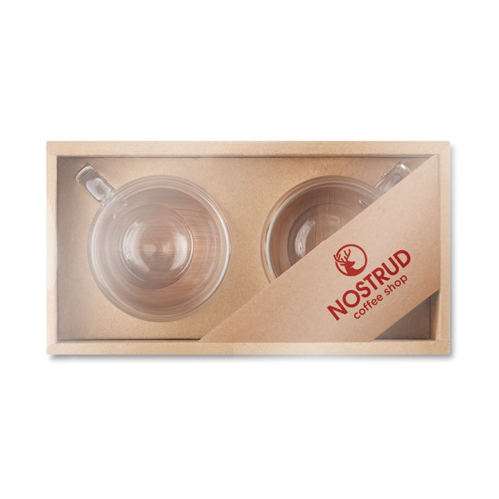 2 verres expresso double paroi