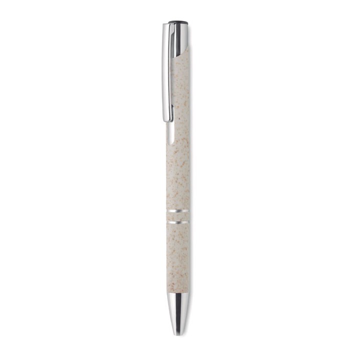 Stylo poussoir blé paille ABS