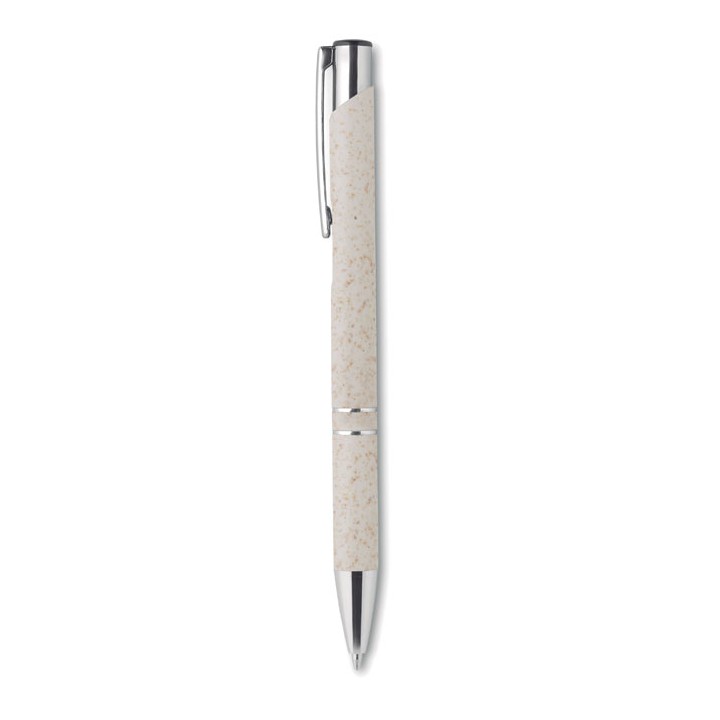 Stylo poussoir blé paille ABS