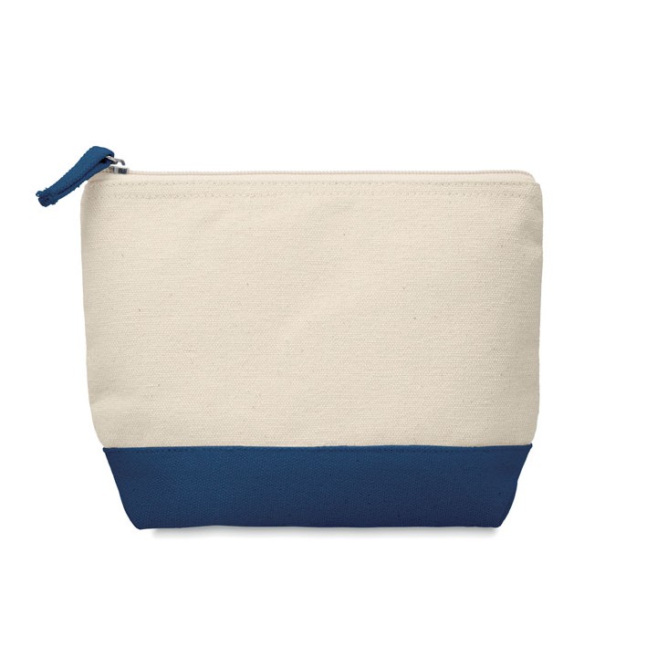 Trousse en coton bicolore