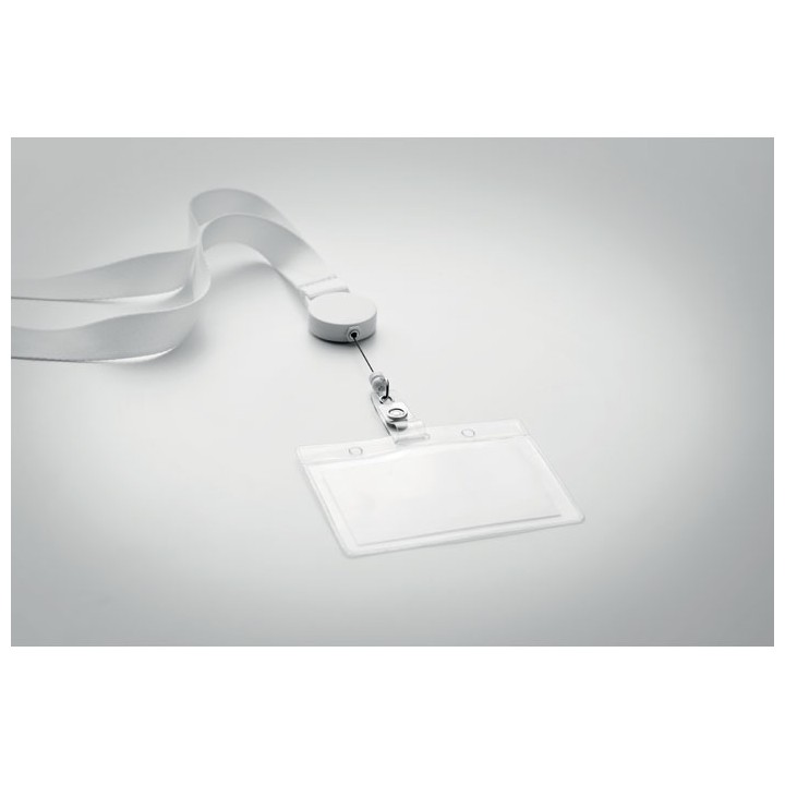 Lanyard avec badge extensible