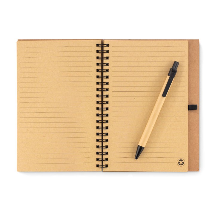 Carnet en liège avec stylo