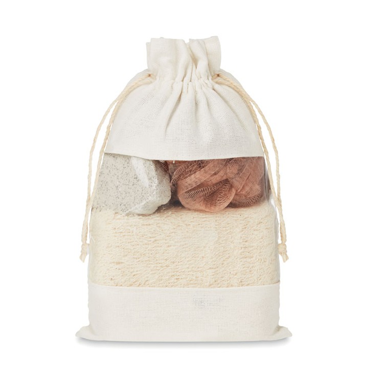 Set de bain pochette coton
