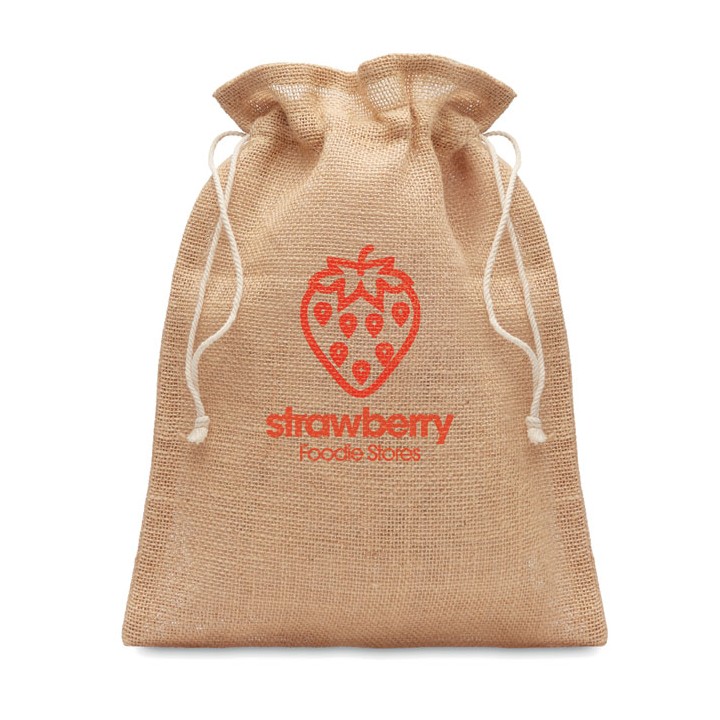 Petit sac cadeau en jute