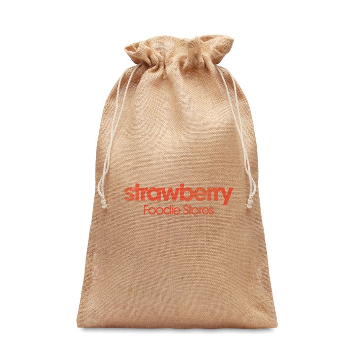 Grand sac cadeau en jute 30x47 cm