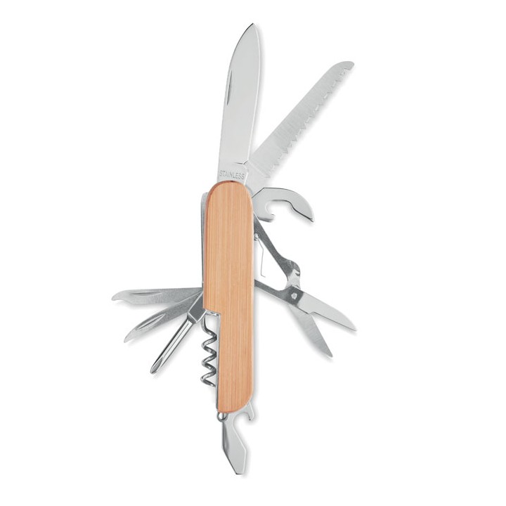 Couteau multi outils en bambou
