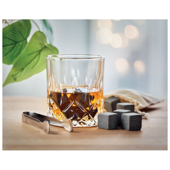 Set whisky avec boîte bambou