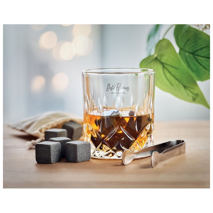 Set whisky avec boîte bambou