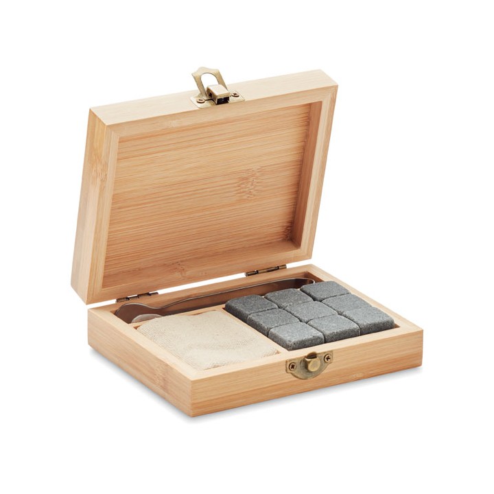 Set whisky avec boîte bambou