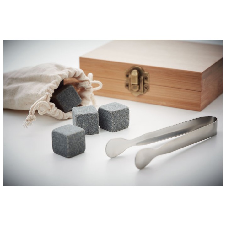 Set whisky avec boîte bambou