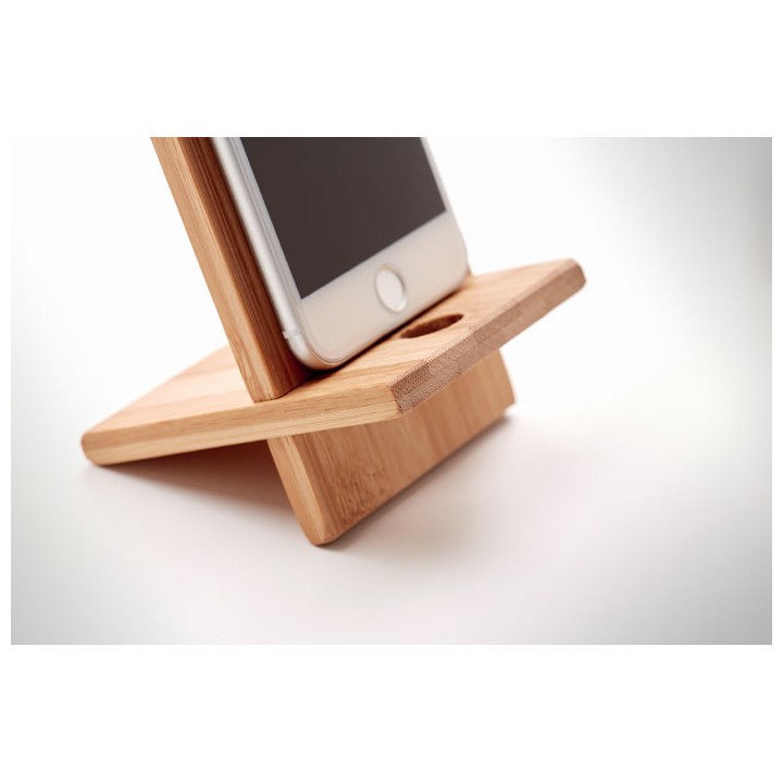 Support de téléphone en bambou