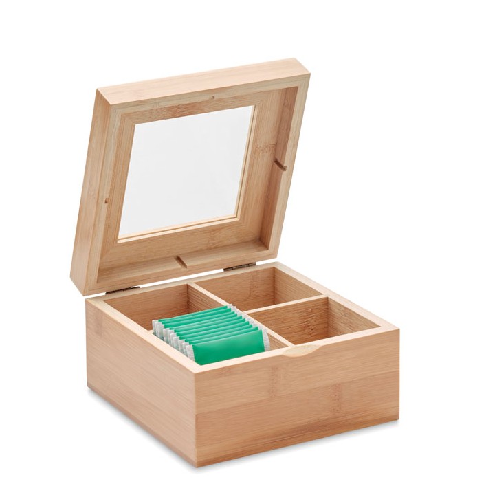 Boîte à thé en bambou