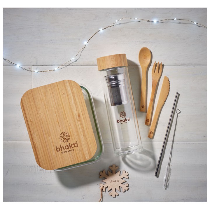 Lunchbox en verre et bambou