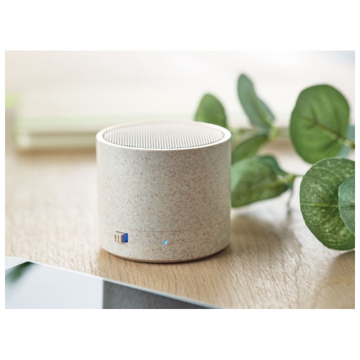 Haut-parleur s/ fil paille blé