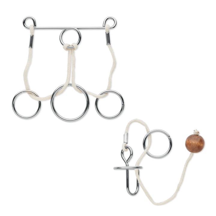 Jeu de 2 casse-tête en métal