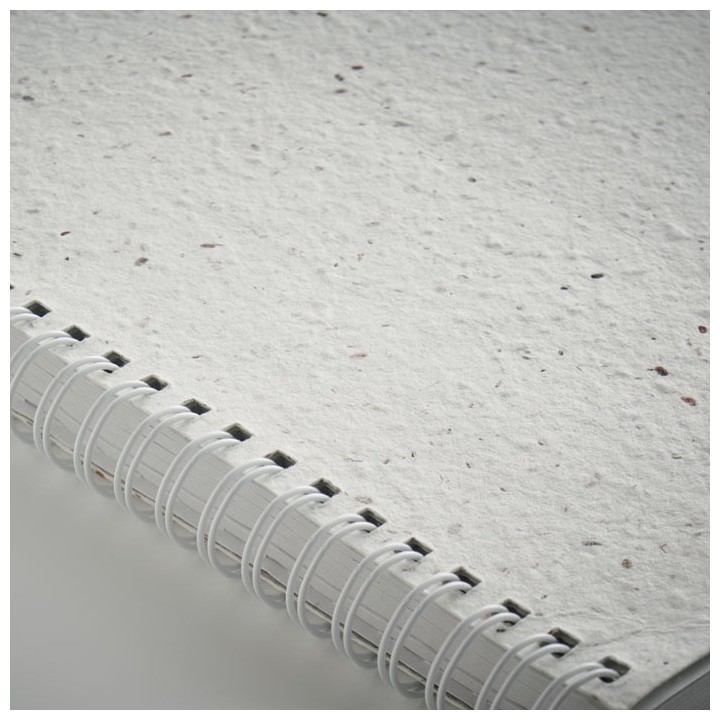 Carnet A5 couv. papier semence
