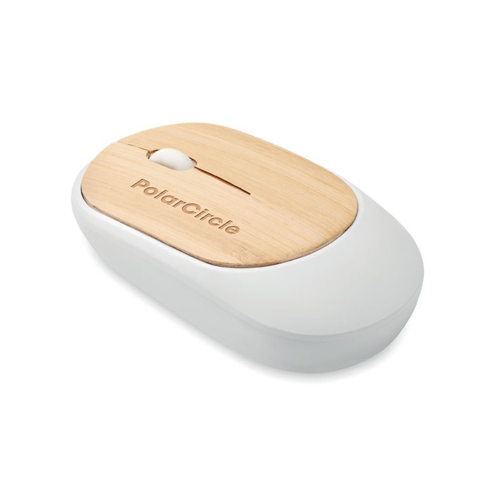 Souris sans fil en bambou