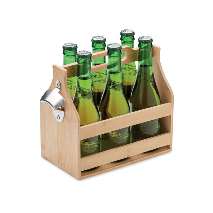 Caisse à bouteilles en bambou