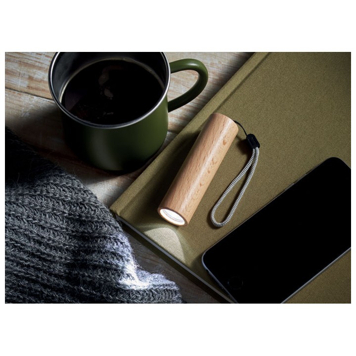 Torche rechargeable en bois