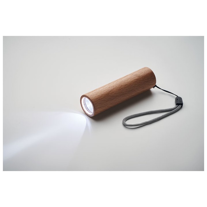 Torche rechargeable en bois