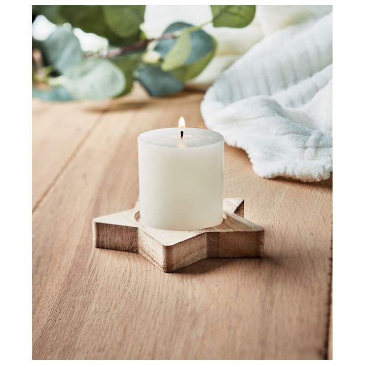 Bougeoir étoile avec bougie