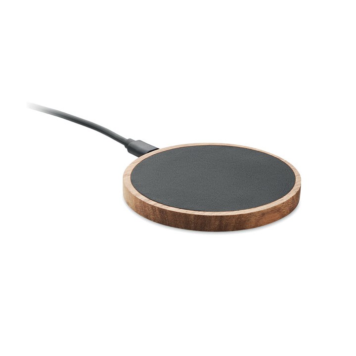 Chargeur sans fil en acacia 15W