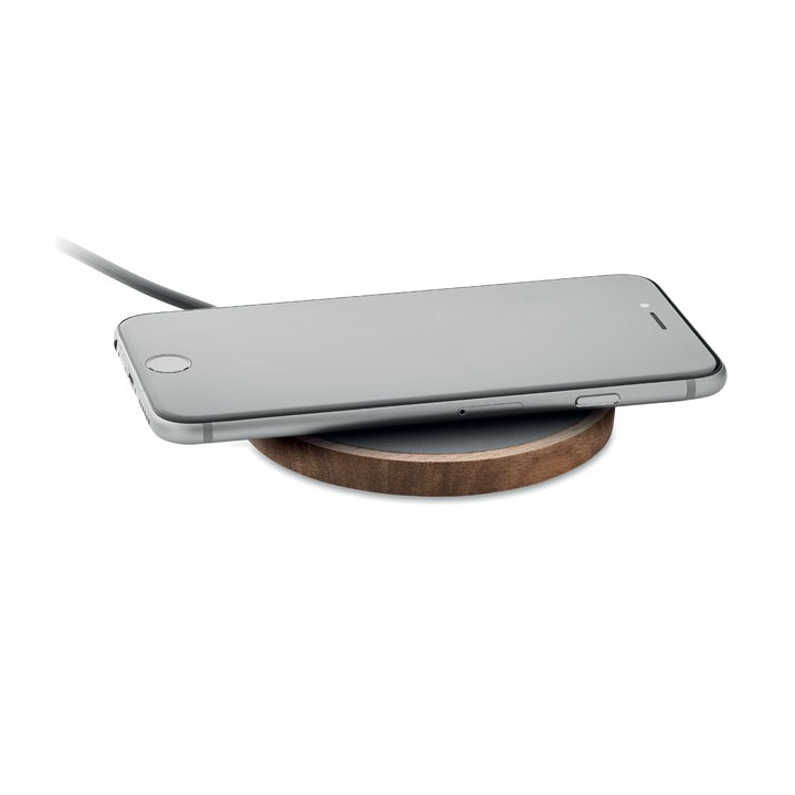 Chargeur sans fil en acacia 15W