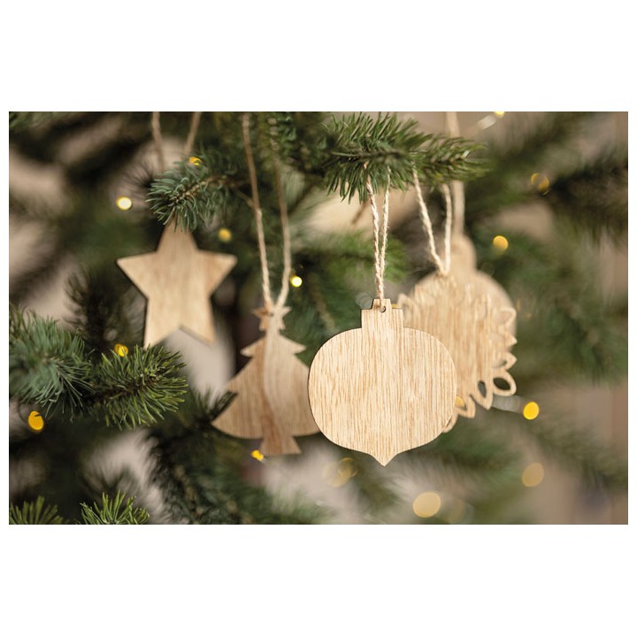 Décorations de Noël en bois