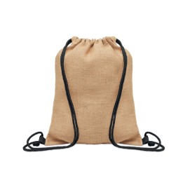 Sac à cordon en jute