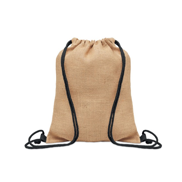 Sac à cordon en jute