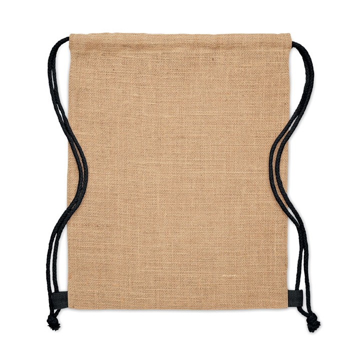 Sac à cordon en jute