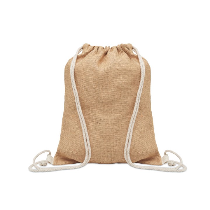 Sac à cordon en jute