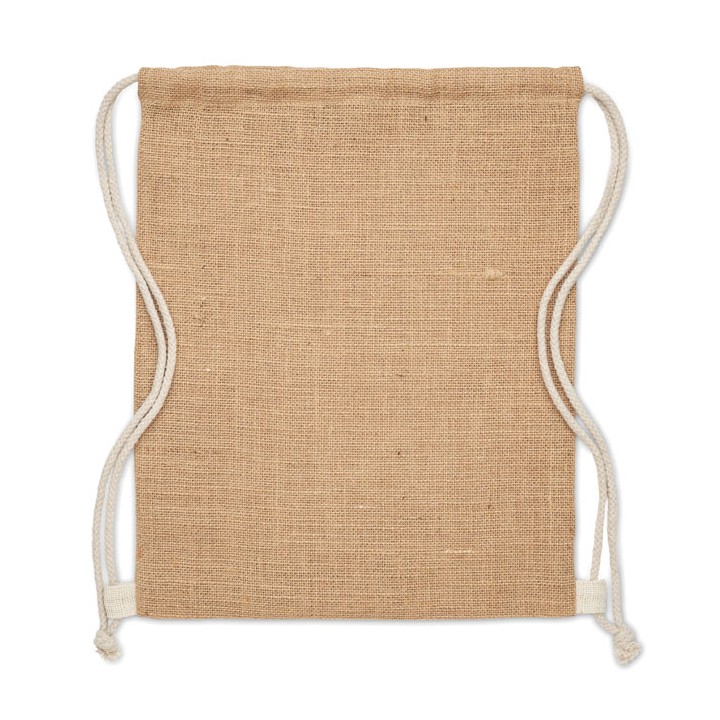 Sac à cordon en jute