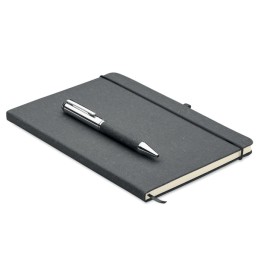 Carnet en cuir recyclé et stylo