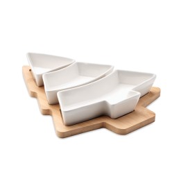 Plats de service de Noël