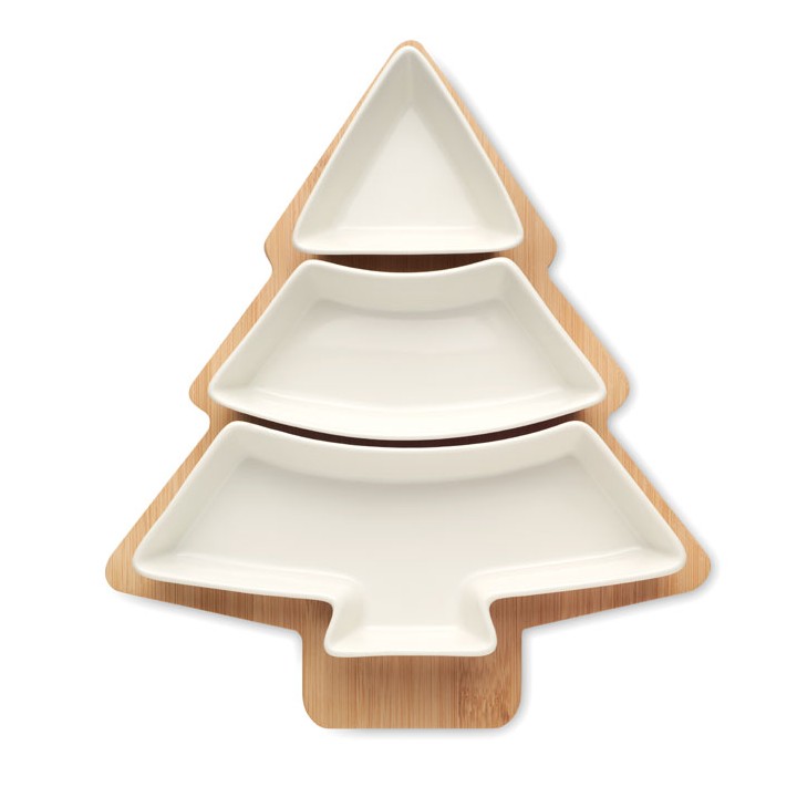 Plats de service de Noël