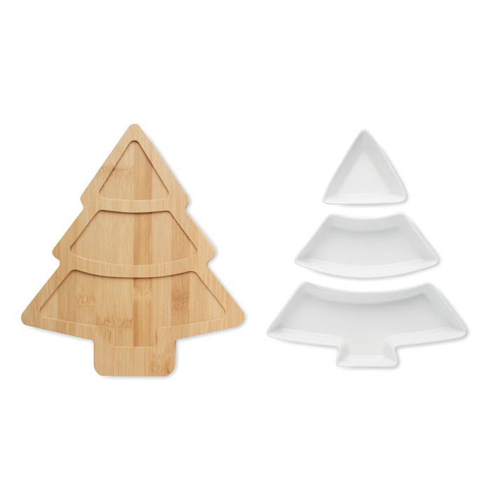 Plats de service de Noël