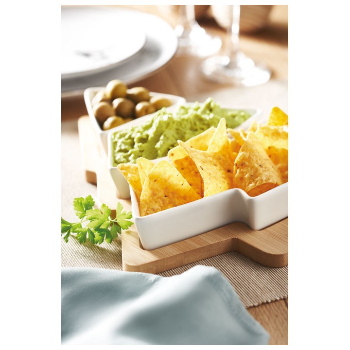 Plats de service de Noël